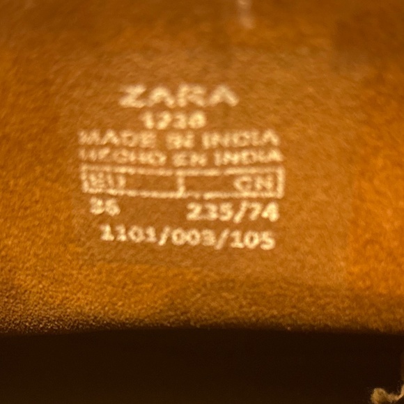 Zara Girls Brown Suede Boots with Fringe Size 36/US 6 - Picture 5 of 15